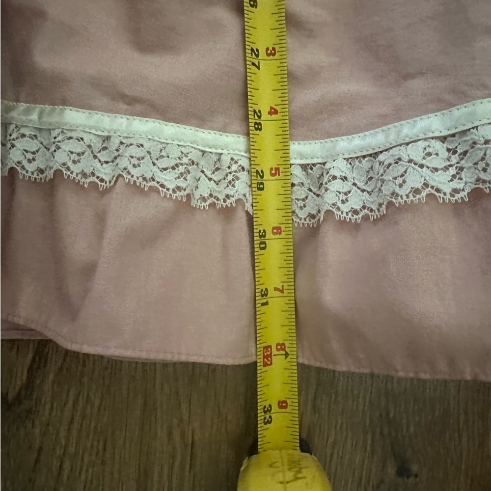Gunne Sax by Jessica vintage Pink Lace-Trimmed midi Skirt cotton size 9 - Picture 9 of 11